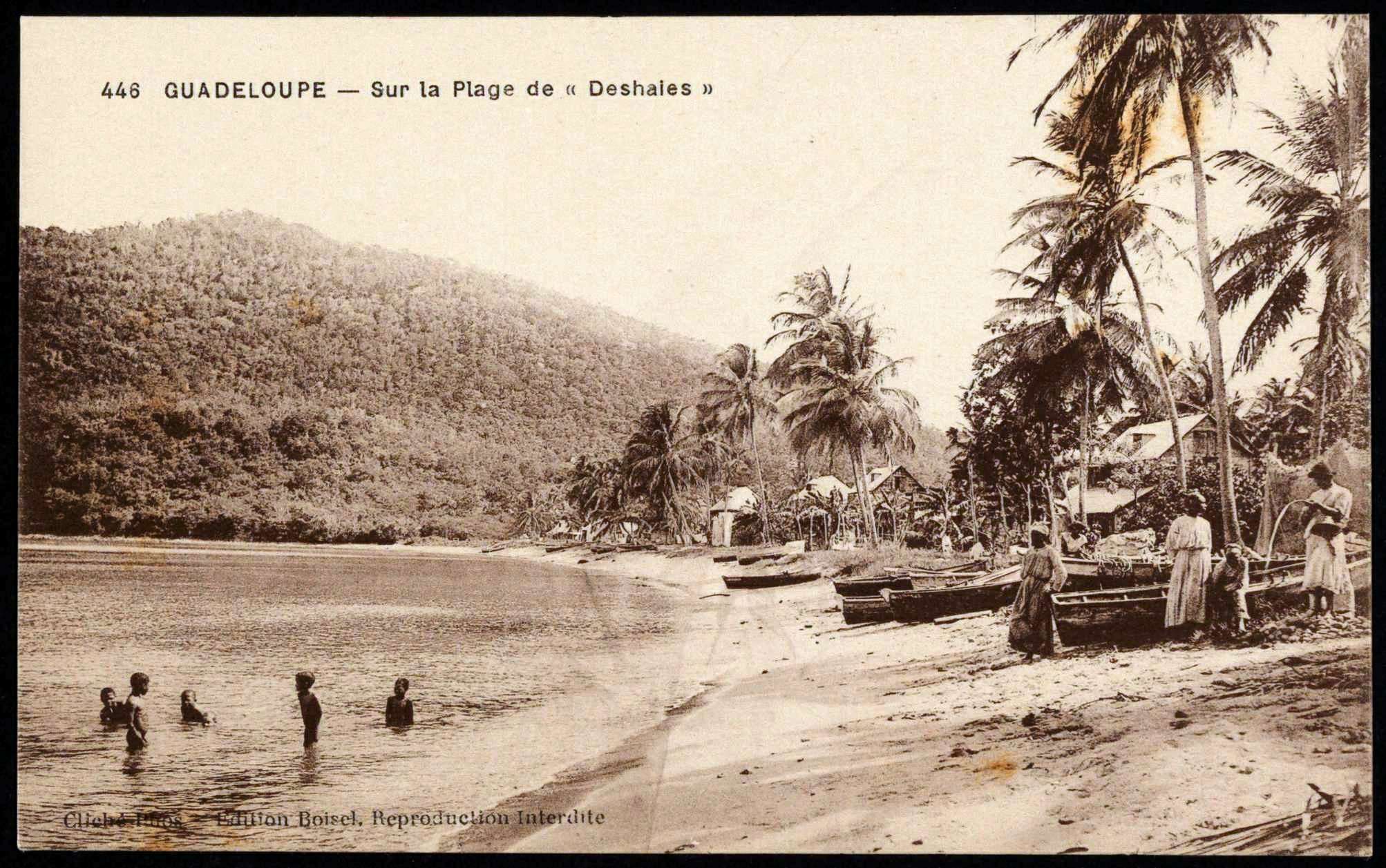 022 - Deshaies, Plage du Bourg, Anse Deshaies, Début 20ème siècle
